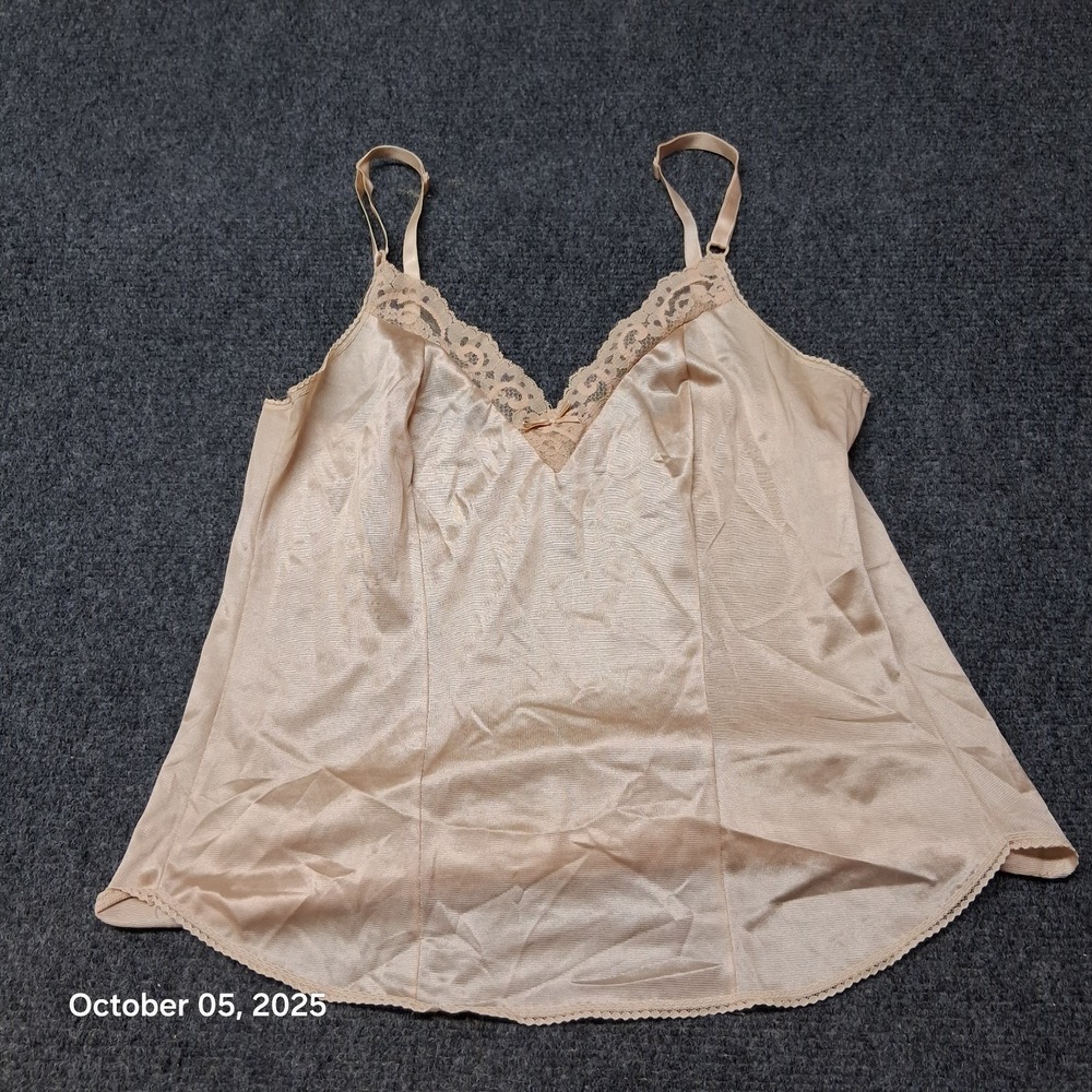 VTG Sweet Nothings Maidenform Satin‎ Sleep Shirt Top Size 32